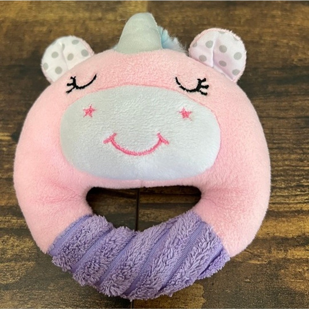 Spark Create Imagine Pink Unicorn‎ Plush Baby Rattle Soft Stuffed Infant Toy